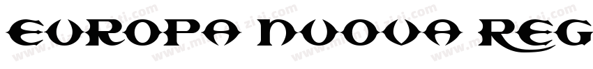 Europa Nuova Regular字体转换